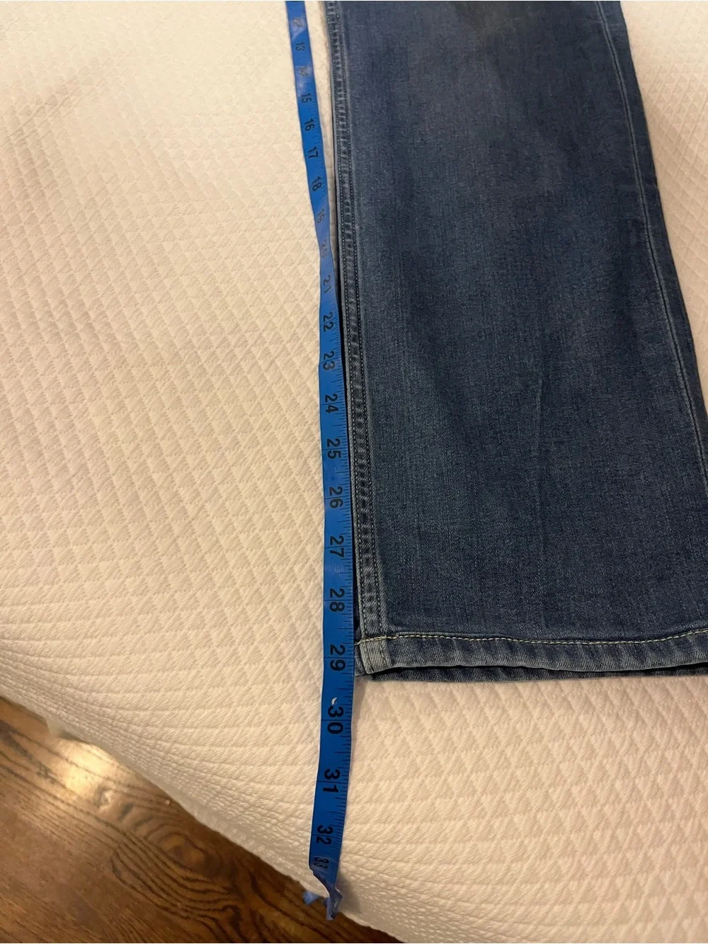 Paige Federal Slim Straight Men's Jeans in Classic Blue Denim 36x29